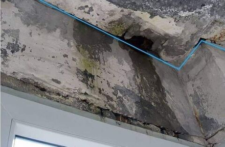 Устранение течи на балконе