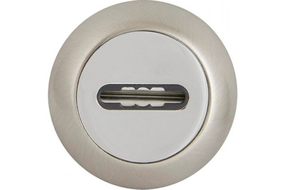 Накладка FUARO SC RM SN/CP-3 под сувальдный ключ, автом. шторка, никель/хром (1шт)