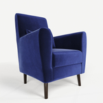 Кресло мягкое Грэйс Z-15 (Синий) на высоких ножках с подлокотниками в гостиную, офис, зону ожидания, салон красоты.