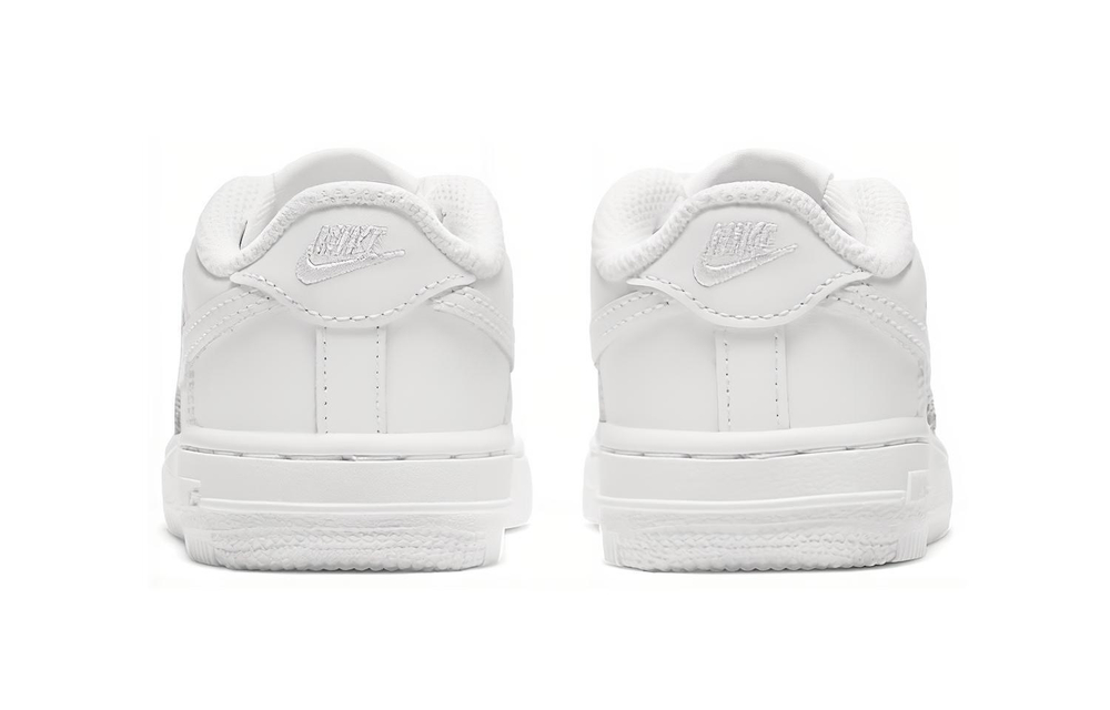 Baby Nike Air Force 1 LE non-slip shock absorption wear-resistant low-top sneakers pure white