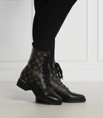 Кожаные ботильоны taeliy Guess - черный(FL8TLY FAL10)