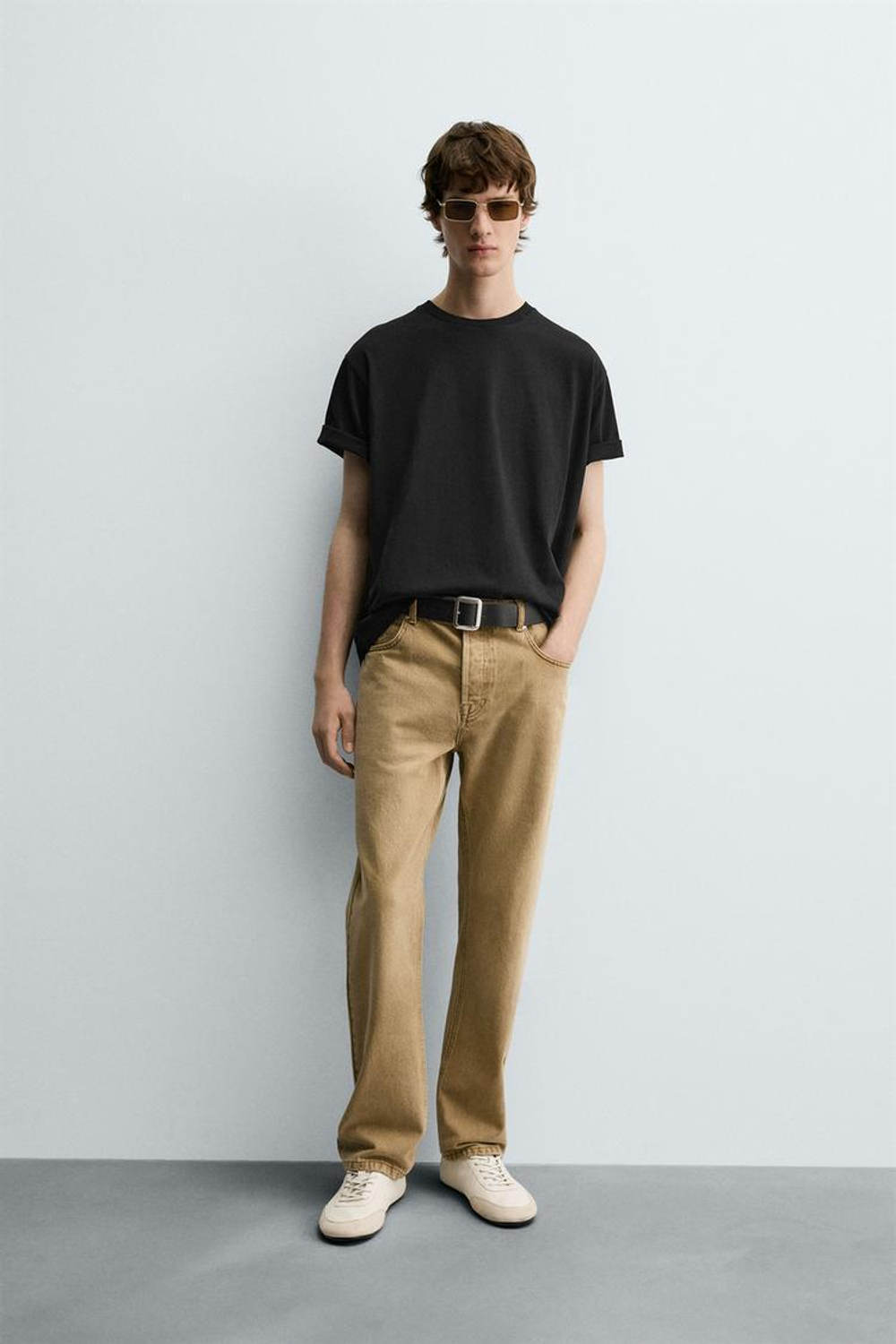 ZARA ФУТБОЛКА С НАДПИСЬЮ CROQUETAS, ЧЕРНЫЙ