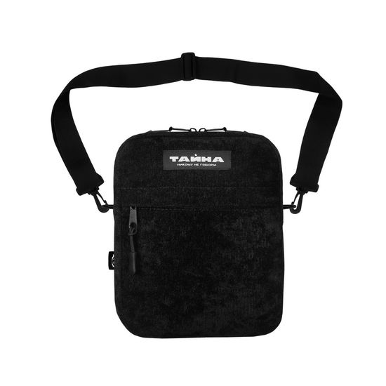 Сумка ТАЙНА через плечо вельвет плюш черный