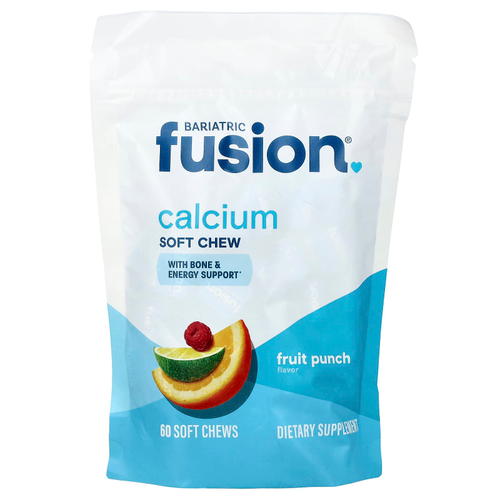 Bariatric Fusion, жевательная добавка с кальцием, фруктовый пунш, 60 жевательных таблеток