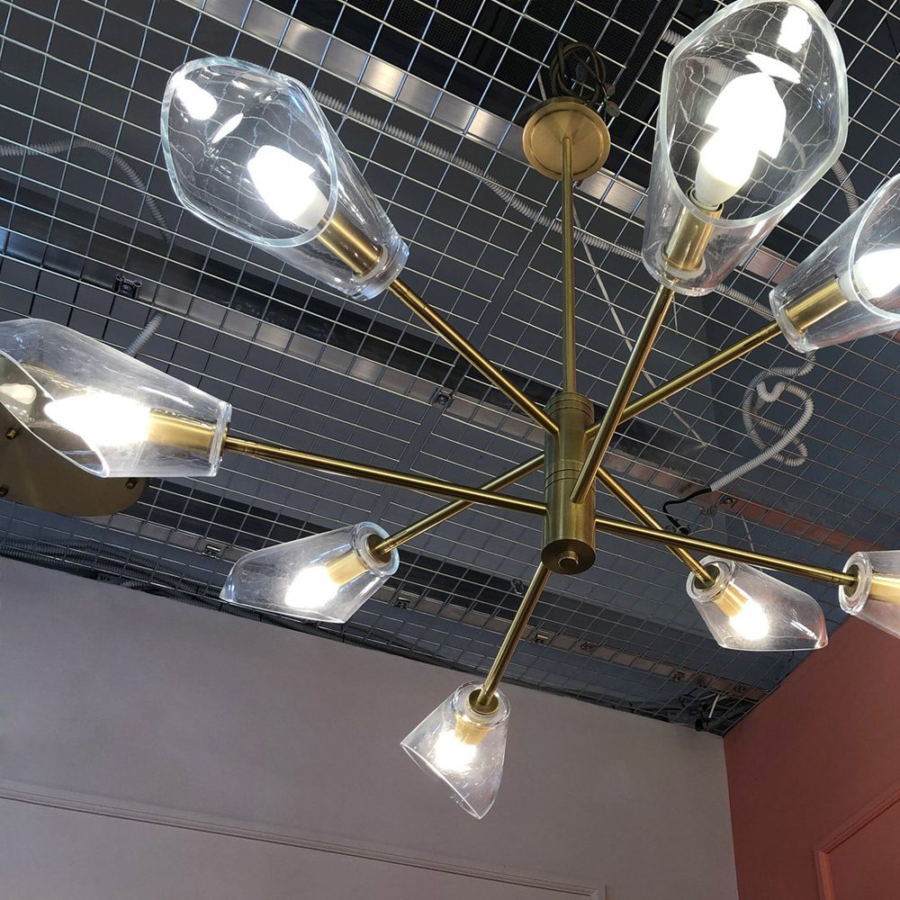 Люстра Cloyd HELICOPT C8 / Ø105 см - латунь (арт.10501)