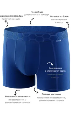 Мужские трусы BB116 Темно-Синий