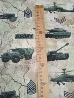 Кулир (принт). Военная техника, 0,65м