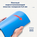 Папка с зажимом Deli А4 с внутренним карманом, синяя