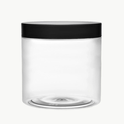 Комплект: Банка ПЭТ 500 мл (89) прозрачная с отсекателем и черной крышкой