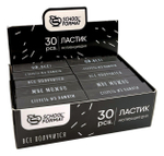 Ластик прямоуг. 55х15х12мм. "Мотивация дня" термопласт. резина, черн. мягкий (Schoolformat)