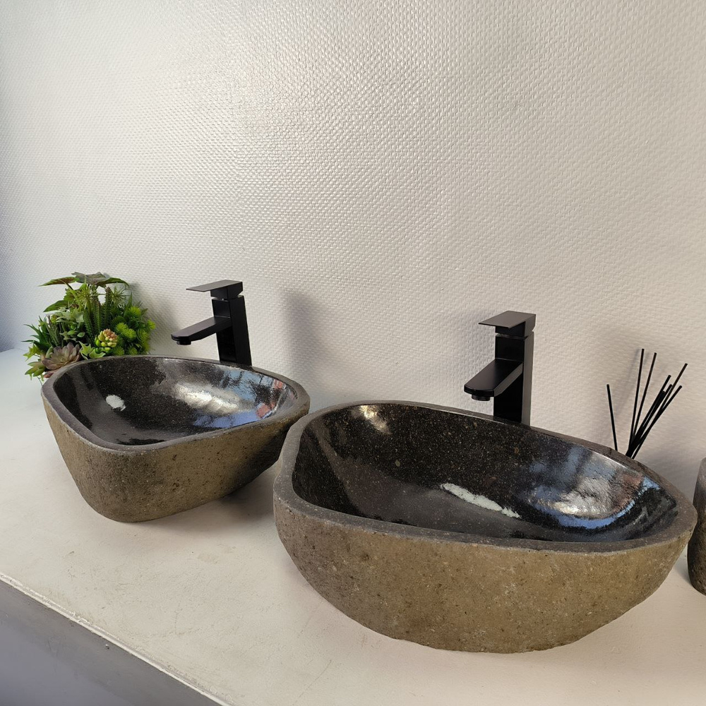 Раковина из речного камня ПАРА! RS-65360 52*35*15 0865