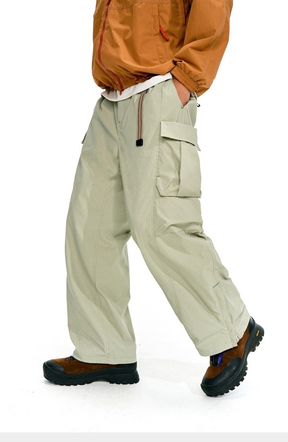 Брюки Nothomme Multi-Pocket Work Pants beige