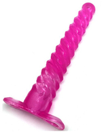 Анальный стимулятор-спираль с вибрацией Eroticon (Цвет: розовый)