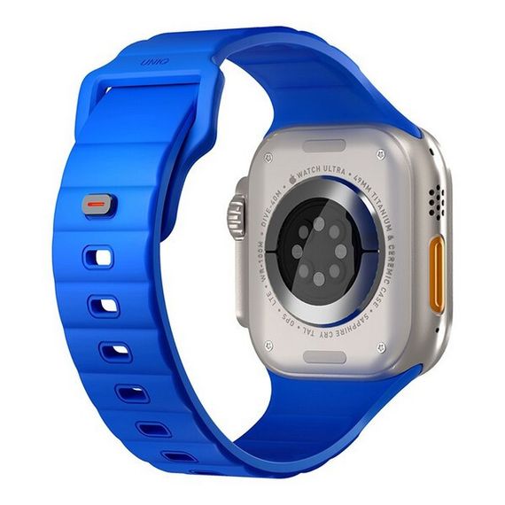 Ремешок каучуковый Uniq Stride FKM Rubber для Apple Watch 42/44/45/49 мм синий (Cobalt Blue) UNIQ-49MM-STRICBLU