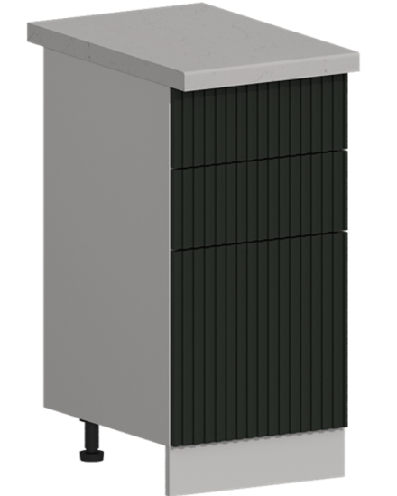 Кухня Модуль ШН3Я 400 Ликата / Насыщенно-зеленый