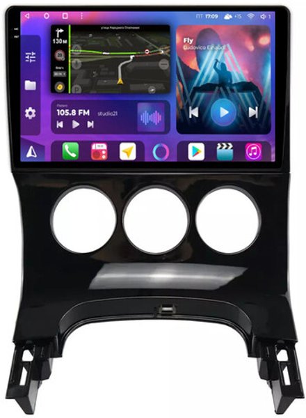 Магнитола для Peugeot 3008 2010-2017 (кондиционер) - FarCar 197M на Android 13, QLED+2K, TS10, CarPlay, 4G SIM-слот