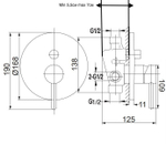 Душевая система скрытого монтажа Grocenberg GB5099GO-3 Золото