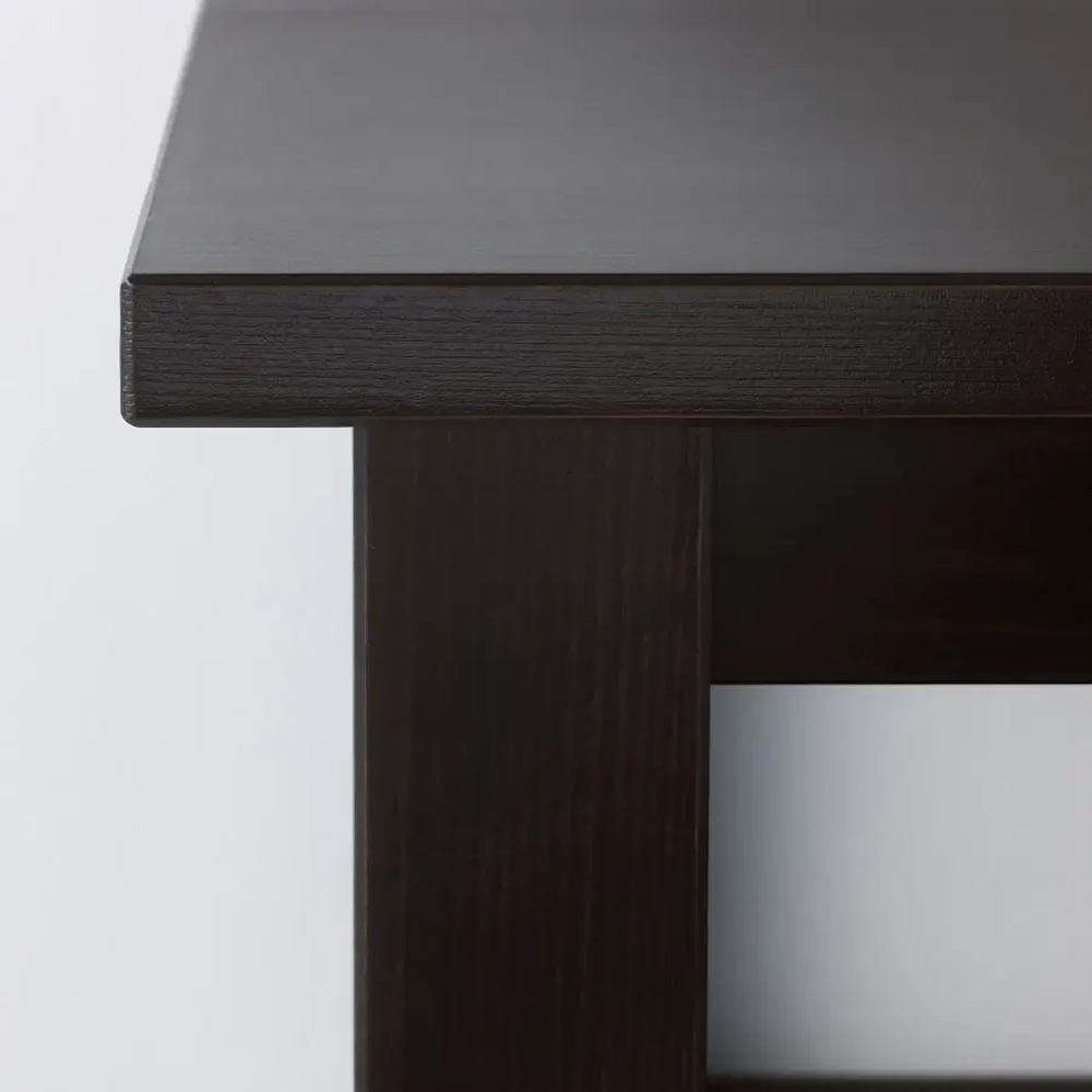 Журнальный стол - HEMNES IKEA/ ХЕМНЕС ИКЕА, 90х90х46 см, черный