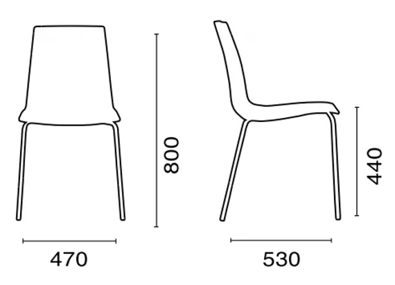 Стул X-Treme S прозрачный красный