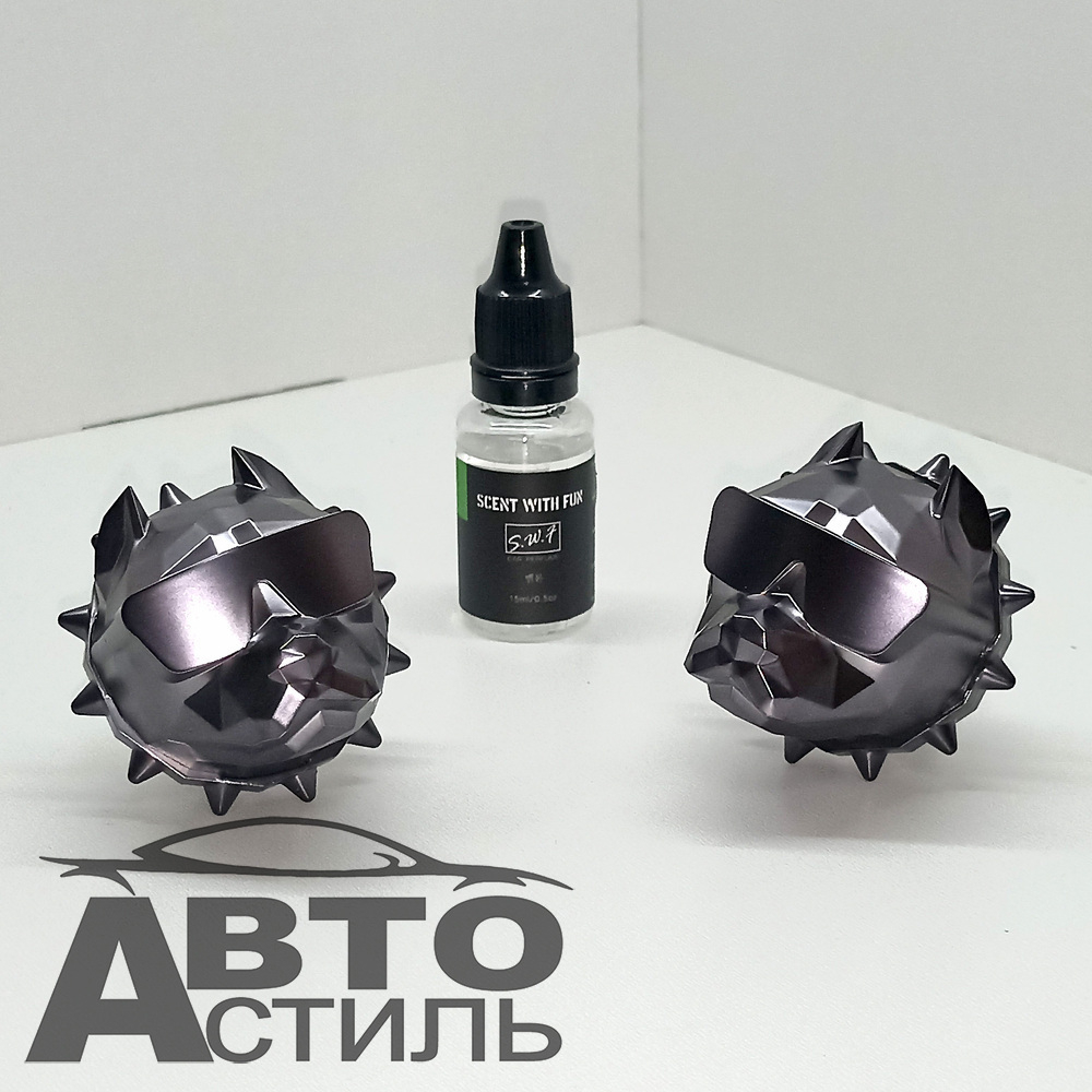 Ароматизатор-игрушка -на обдув- Собачки ПИТБУЛЬ - YC-35GG Grey