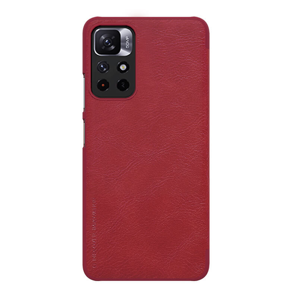 Кожаный чехол-книжка Nillkin Leather Qin для Xiaomi Poco M4 Pro 5G