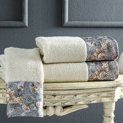 Набор полотенец Anika 3 предмета + ароматизатор TIVOLYO HOME