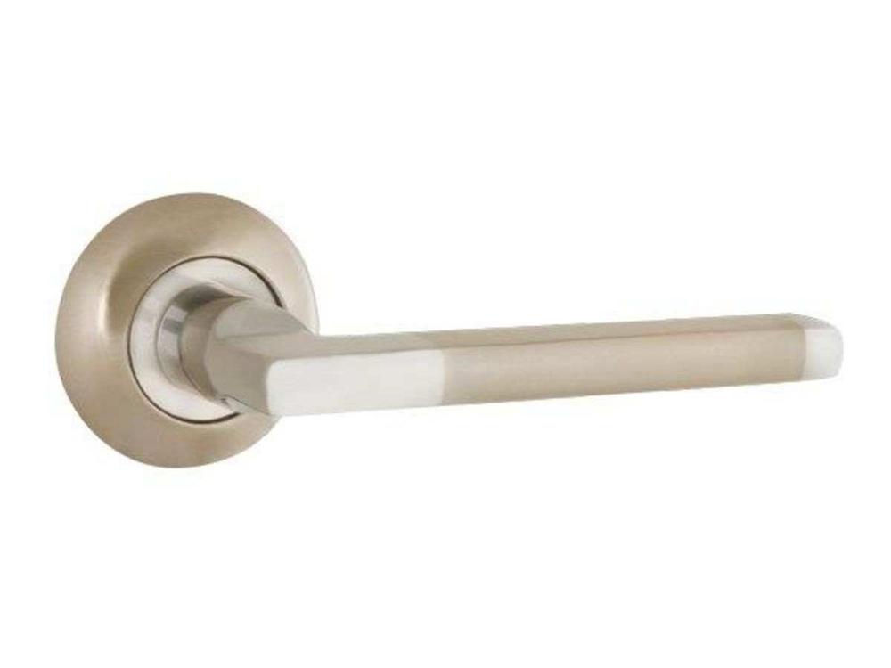 Ручки дверные POLO JR SN/CP-3 матовый никель/хром