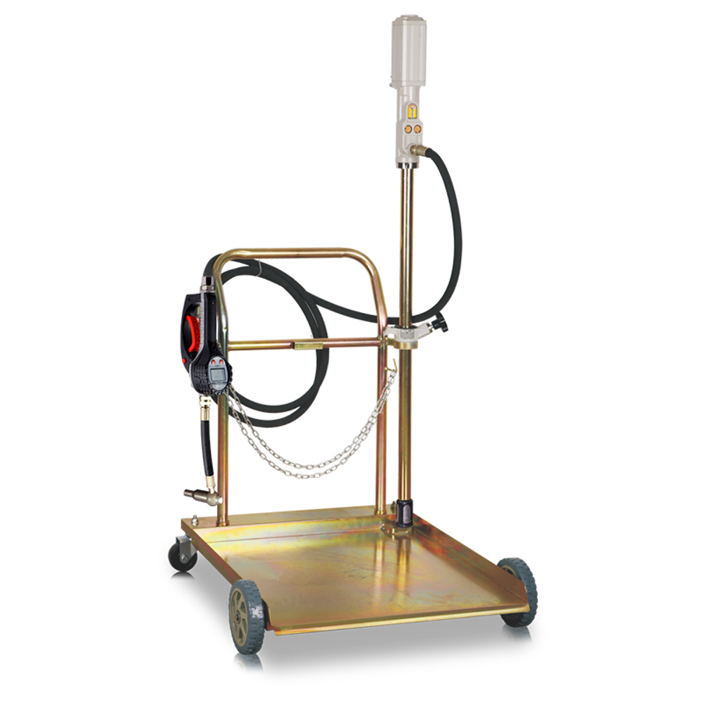 KraftWell KRW1764.S Комплект для раздачи масла из бочек, с тележкой