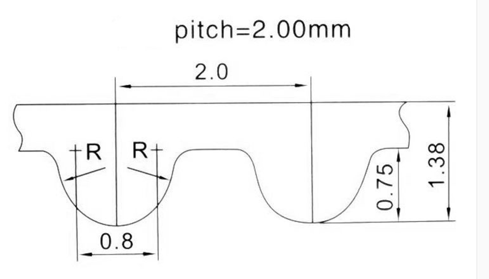 Ремень 2GT-610-6мм