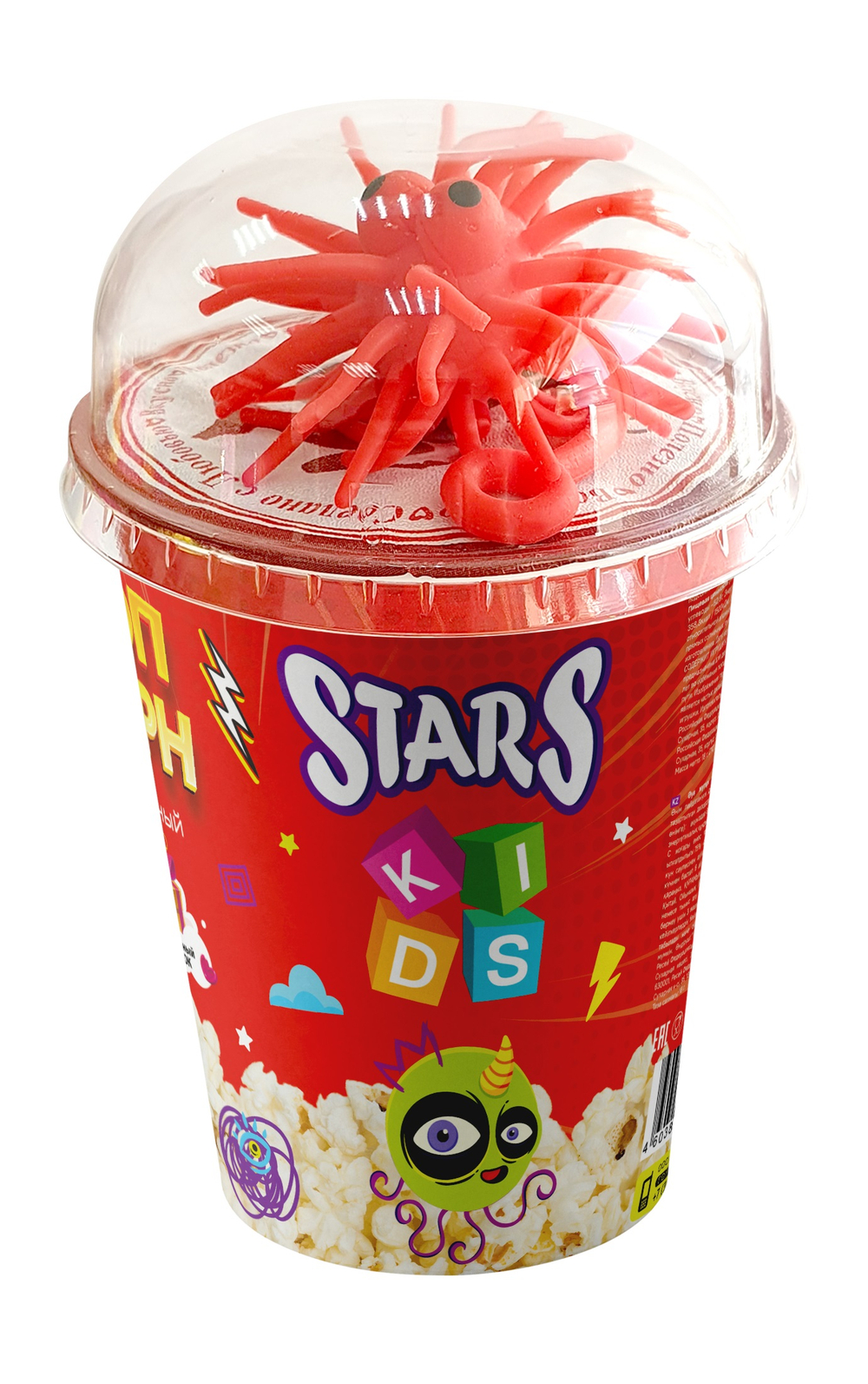 Воздушная кукуруза Попкорн соленый "STARSKIDS" с игрушкой (18гр 1*24шт)