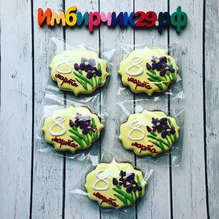 Имбирный пряник 8 марта