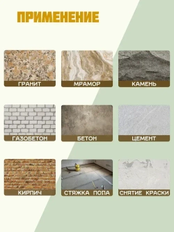 Круг шлифовальный 125 / Чашка алмазная по бетону / Диск зачистной для болгарки 22,23 мм