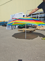 Зонт  1,6м разноцветный 2 части арт.WRU049 "Garden story" УЦЕНКА