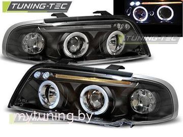 Фары передние ANGEL EYES BLACK для AUDI A4 11.94-12.98