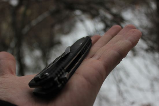 Складной нож VIKING NORDWAY K268 RISK c клинком из стали 440C, рукоять карбон