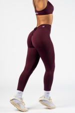 Леггинсы V-Cut Lace-Up Sculpting Leggings OWN YOUR POWER 426 Бордовые