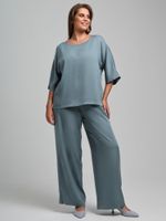 Блузка Летний драйв-2 Виотекс СЕРЫЙ