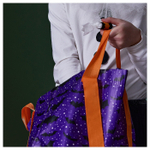 Сумка IKEA HOSTAGILLE (ХЕСТАГИЛЛЕ), Фиолетовый с рисунком, 27x18x27 см, 13 л