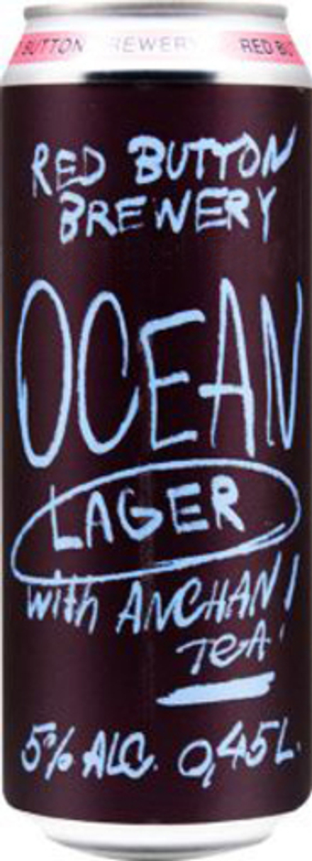 Пиво Рэд Баттон Океан Лагер / Red Button Ocean Lager 0.45 - банка