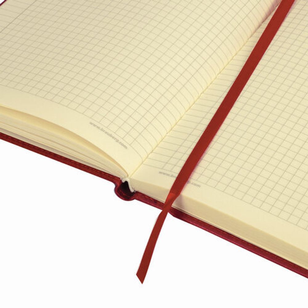 Блокнот БОЛЬШОЙ ФОРМАТ (200х252 мм) В5, BRAUBERG "Income", кожзам, 128 л., клетка, красный, 125205