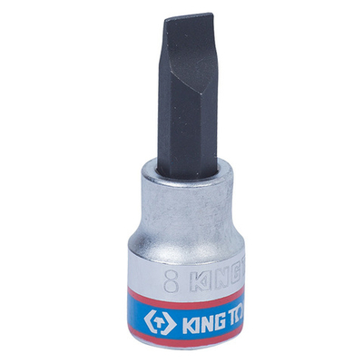 KING TONY (302208) Насадка (бита) торцевая 3/8", L = 50 мм, Slotted SL8.0