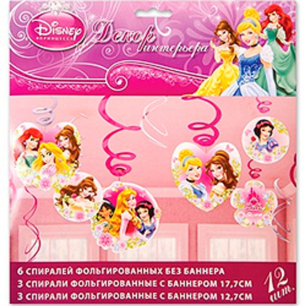 Спираль-Disney-Принцессы-46-60см-12шт