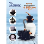 Насос-фильтр песочный для бассейнов CLP2503F, 4500 л/ч, Seazone