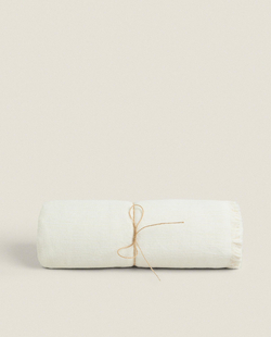 Zara Home плед из хлопка, экрю · 2379/004