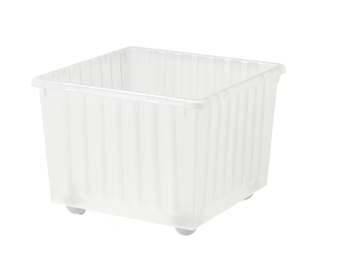 ВЕССЛА VESSLA Контейнер 39х39 см на колесах, белый