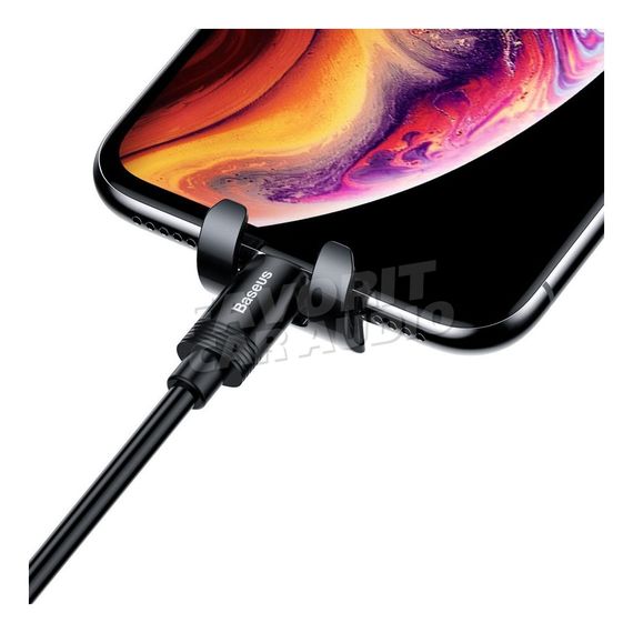 Держатель Baseus Mini gravity металл воздуховод шарнир черный