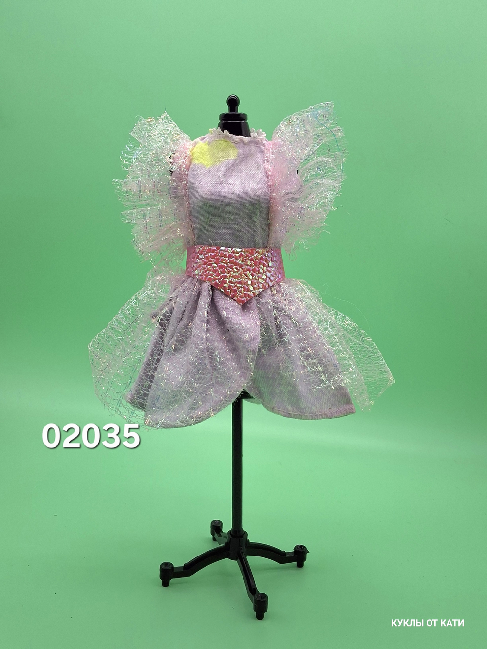 Одежда для куклы Барби винтаж платье 02035