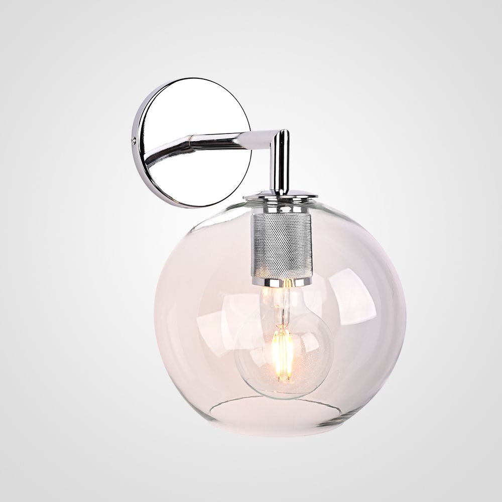Бра Rh Utilitaire Globe Shade Single Sconce Silver By Imperiumloft
