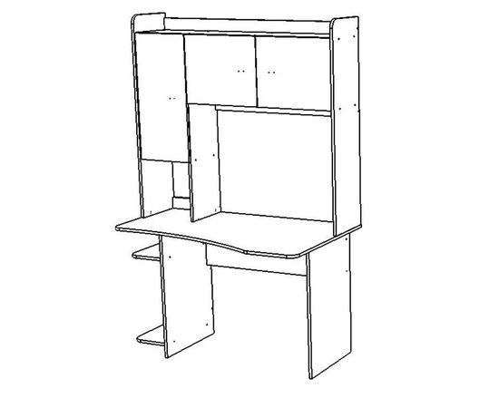 Стол письменный КВИНС-2 левый
