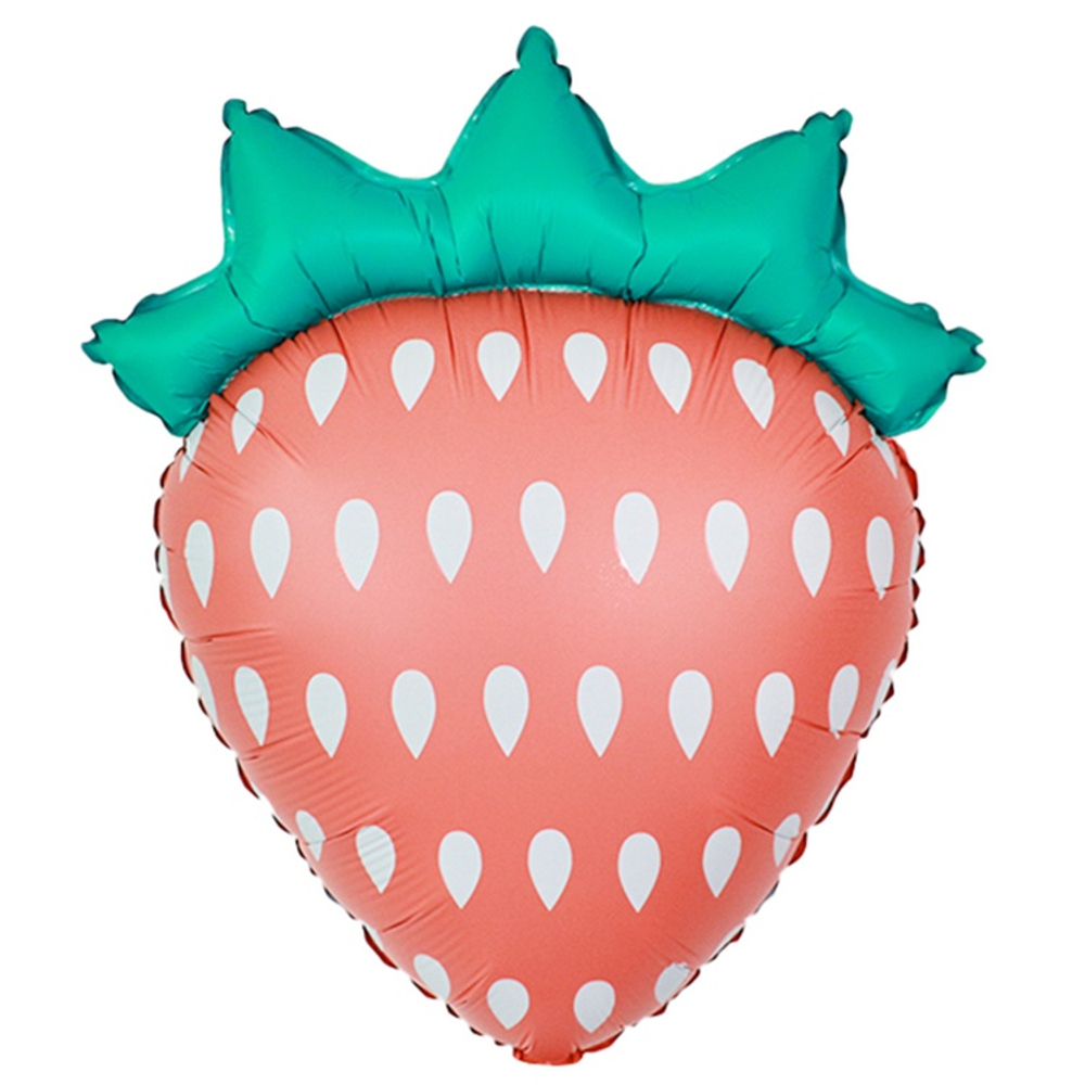 Шар Фольгированный Клубника сатин (Красный)